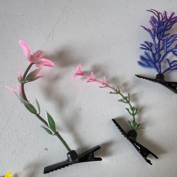 Music Festival Plant Sprouts Hair Clips (11) Rave, EDM, PLUR - Picture 2 of 7